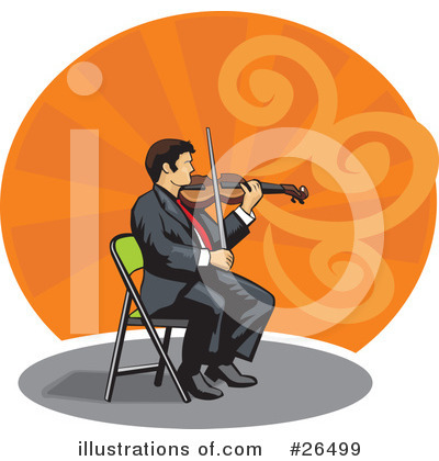 Royalty-Free (RF) Musician Clipart Illustration by David Rey - Stock Sample #26499