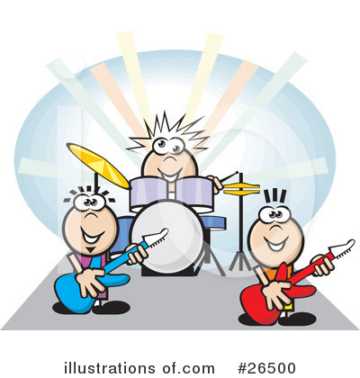 Royalty-Free (RF) Musician Clipart Illustration by David Rey - Stock Sample #26500
