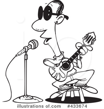 Royalty-Free (RF) Musician Clipart Illustration by toonaday - Stock Sample #433674