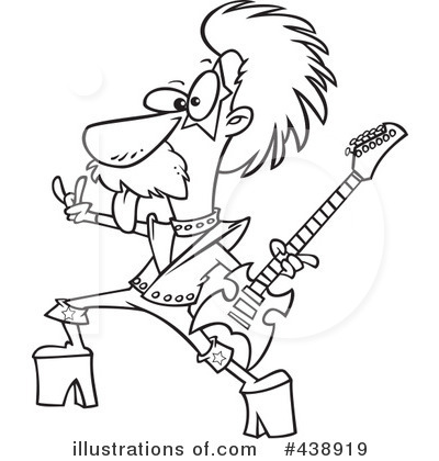 Royalty-Free (RF) Musician Clipart Illustration by toonaday - Stock Sample #438919