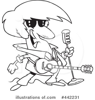 Royalty-Free (RF) Musician Clipart Illustration by toonaday - Stock Sample #442231