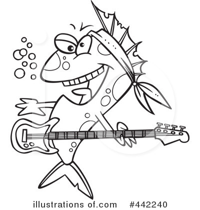 Royalty-Free (RF) Musician Clipart Illustration by toonaday - Stock Sample #442240