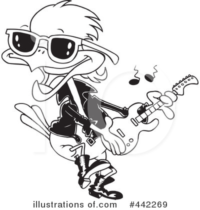 Royalty-Free (RF) Musician Clipart Illustration by toonaday - Stock Sample #442269