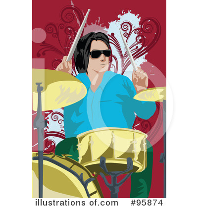 Royalty-Free (RF) Musician Clipart Illustration by mayawizard101 - Stock Sample #95874