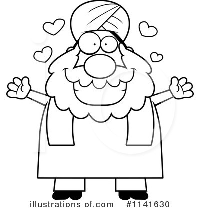 Royalty-Free (RF) Muslim Clipart Illustration by Cory Thoman - Stock Sample #1141630