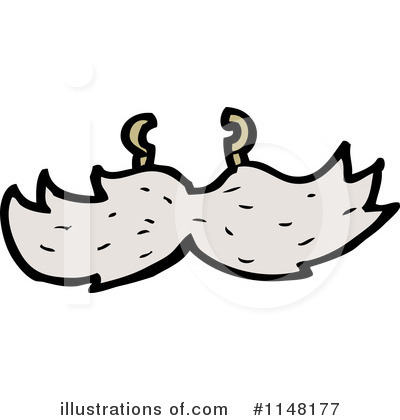 Royalty-Free (RF) Mustache Clipart Illustration by lineartestpilot - Stock Sample #1148177