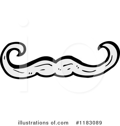 Royalty-Free (RF) Mustache Clipart Illustration by lineartestpilot - Stock Sample #1183089