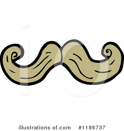 Royalty-Free (RF) Mustache Clipart Illustration by lineartestpilot - Stock Sample #1186737