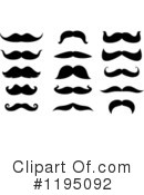 Mustache Clipart #1195092 by Vector Tradition SM