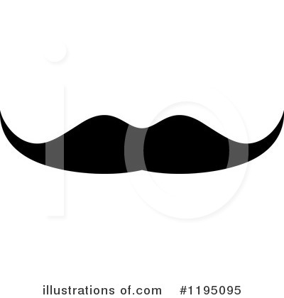 Royalty-Free (RF) Mustache Clipart Illustration by Vector Tradition SM - Stock Sample #1195095