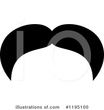 Royalty-Free (RF) Mustache Clipart Illustration by Vector Tradition SM - Stock Sample #1195100