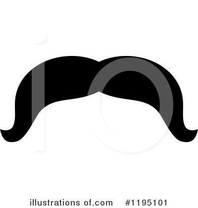 Royalty-Free (RF) Mustache Clipart Illustration by Vector Tradition SM - Stock Sample #1195101