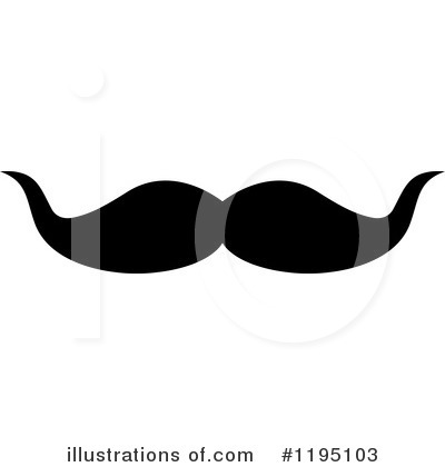 Royalty-Free (RF) Mustache Clipart Illustration by Vector Tradition SM - Stock Sample #1195103