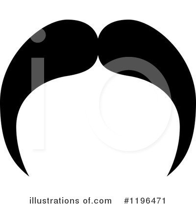 Royalty-Free (RF) Mustache Clipart Illustration by Vector Tradition SM - Stock Sample #1196471