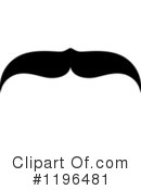 Mustache Clipart #1196481 by Vector Tradition SM