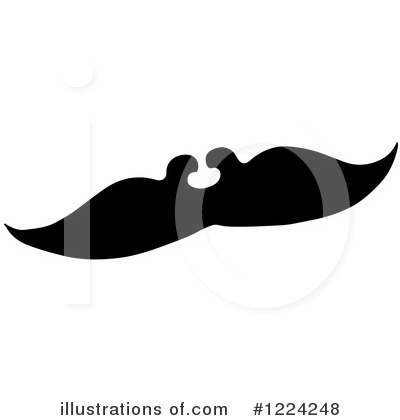 Royalty-Free (RF) Mustache Clipart Illustration by Picsburg - Stock Sample #1224248