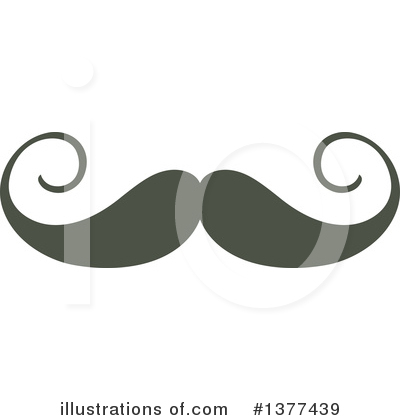 Royalty-Free (RF) Mustache Clipart Illustration by Cherie Reve - Stock Sample #1377439