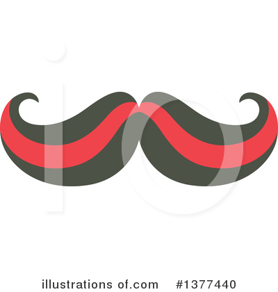 Royalty-Free (RF) Mustache Clipart Illustration by Cherie Reve - Stock Sample #1377440