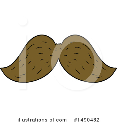 Royalty-Free (RF) Mustache Clipart Illustration by lineartestpilot - Stock Sample #1490482