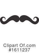 Mustache Clipart #1611237 by Vector Tradition SM