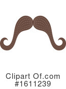 Mustache Clipart #1611239 by Vector Tradition SM