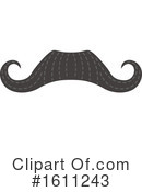 Mustache Clipart #1611243 by Vector Tradition SM