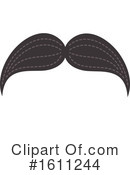 Mustache Clipart #1611244 by Vector Tradition SM