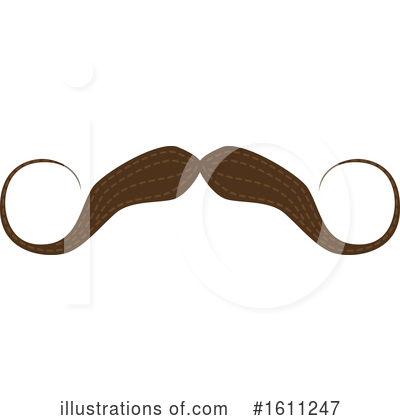 Royalty-Free (RF) Mustache Clipart Illustration by Vector Tradition SM - Stock Sample #1611247