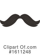 Mustache Clipart #1611248 by Vector Tradition SM