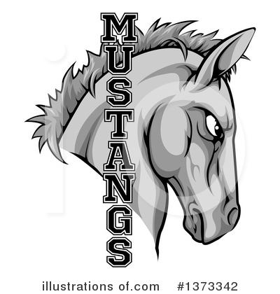 Royalty-Free (RF) Mustang Clipart Illustration by AtStockIllustration - Stock Sample #1373342