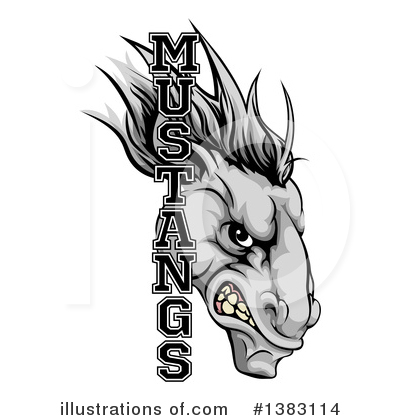 Royalty-Free (RF) Mustang Clipart Illustration by AtStockIllustration - Stock Sample #1383114