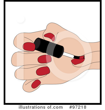 Fingernail Polish Clipart #97218 by Pams Clipart