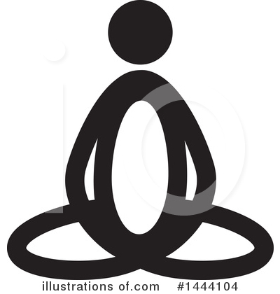 Meditating Clipart #1444104 by ColorMagic