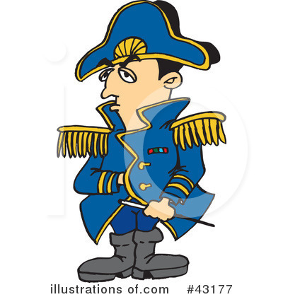 Royalty-Free (RF) Napoleon Clipart Illustration by Dennis Holmes Designs - Stock Sample #43177