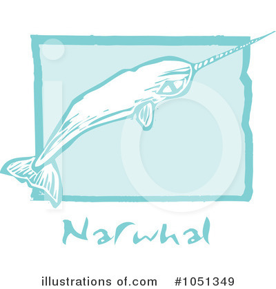 Royalty-Free (RF) Narwhal Clipart Illustration by xunantunich - Stock Sample #1051349