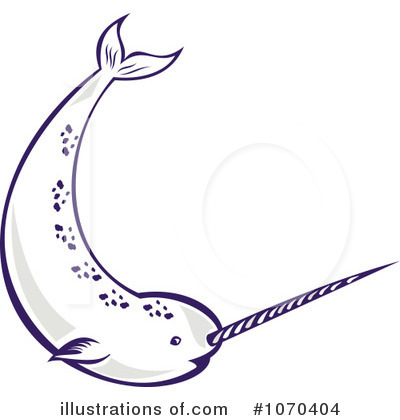 Royalty-Free (RF) Narwhal Clipart Illustration by patrimonio - Stock Sample #1070404
