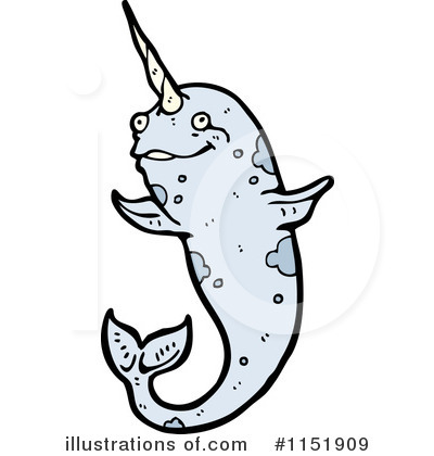 Royalty-Free (RF) Narwhal Clipart Illustration by lineartestpilot - Stock Sample #1151909