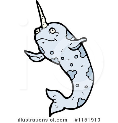 Royalty-Free (RF) Narwhal Clipart Illustration by lineartestpilot - Stock Sample #1151910
