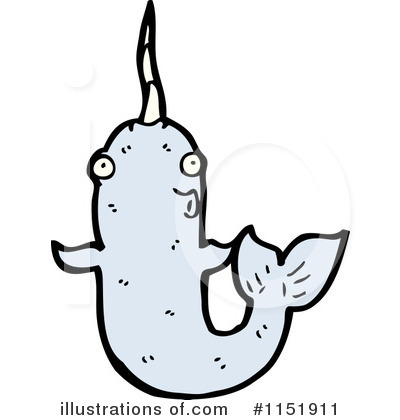 Royalty-Free (RF) Narwhal Clipart Illustration by lineartestpilot - Stock Sample #1151911
