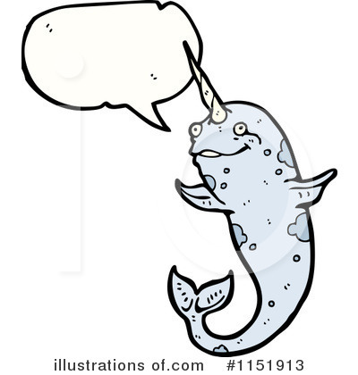 Royalty-Free (RF) Narwhal Clipart Illustration by lineartestpilot - Stock Sample #1151913