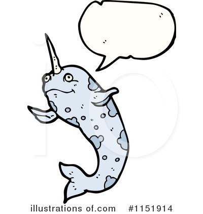 Royalty-Free (RF) Narwhal Clipart Illustration by lineartestpilot - Stock Sample #1151914