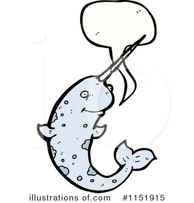 Royalty-Free (RF) Narwhal Clipart Illustration by lineartestpilot - Stock Sample #1151915