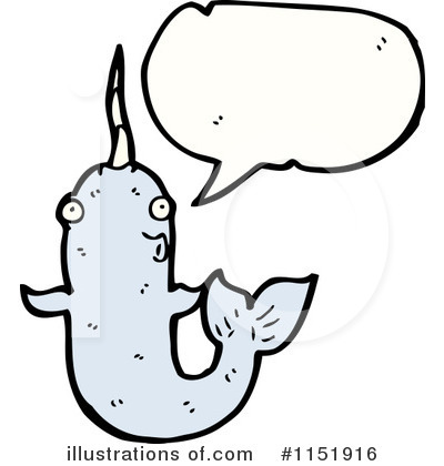 Royalty-Free (RF) Narwhal Clipart Illustration by lineartestpilot - Stock Sample #1151916