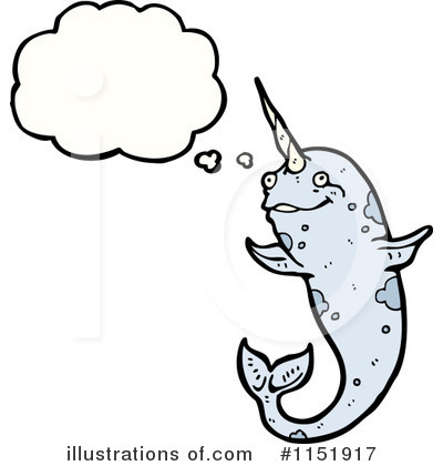 Royalty-Free (RF) Narwhal Clipart Illustration by lineartestpilot - Stock Sample #1151917