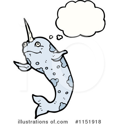 Royalty-Free (RF) Narwhal Clipart Illustration by lineartestpilot - Stock Sample #1151918