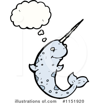 Royalty-Free (RF) Narwhal Clipart Illustration by lineartestpilot - Stock Sample #1151920