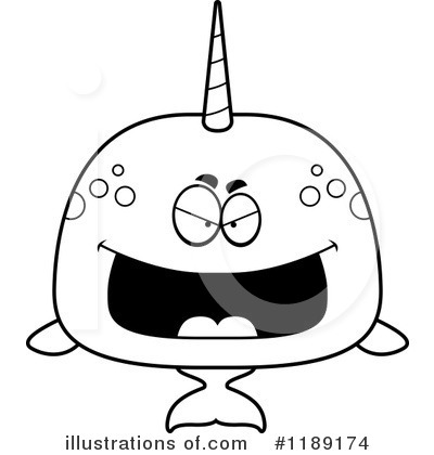 Royalty-Free (RF) Narwhal Clipart Illustration by Cory Thoman - Stock Sample #1189174