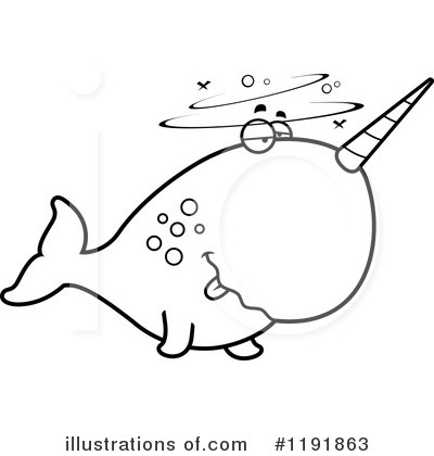 Royalty-Free (RF) Narwhal Clipart Illustration by Cory Thoman - Stock Sample #1191863