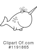 Narwhal Clipart #1191865 by Cory Thoman