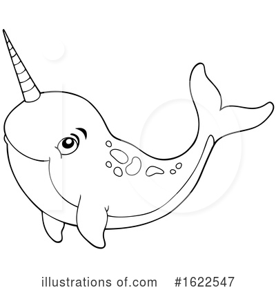 Narwhal Clipart #1622547 by visekart